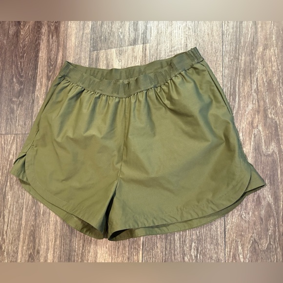 Madewell MWL Always Pull On Twill Pockets Comfy Everyday Green Shorts Olive Grn - Picture 4 of 10
